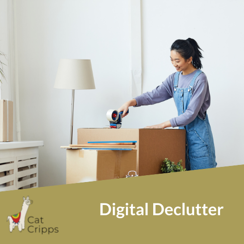 digital declutter clear out unwanted digital assets